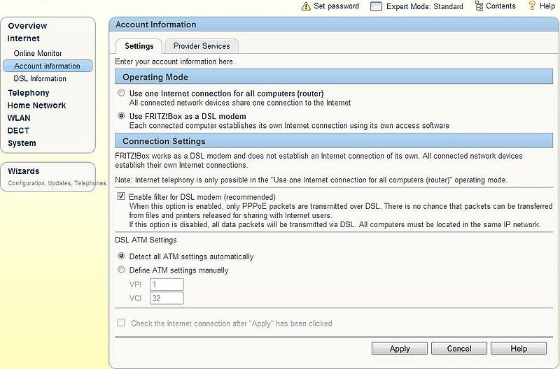 Hoe configureer ik VDSL en telefonie op FRITZ!Box Fon WLAN 7340